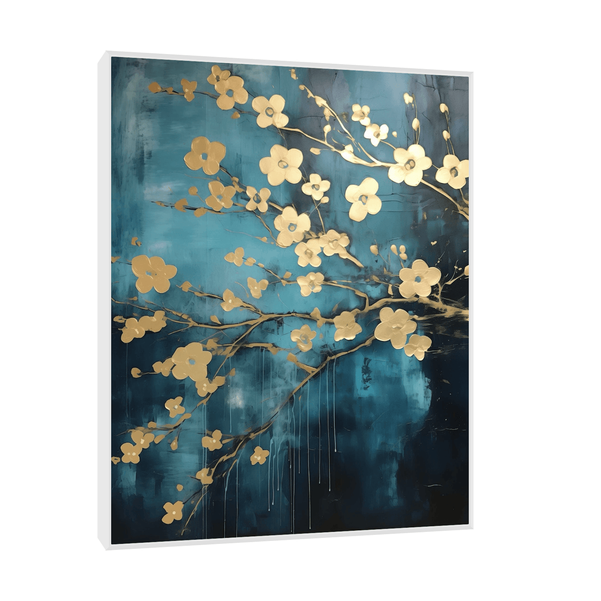 Lots of golden flowers - ArtDeco Canvas