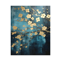 Lots of golden flowers - ArtDeco Canvas