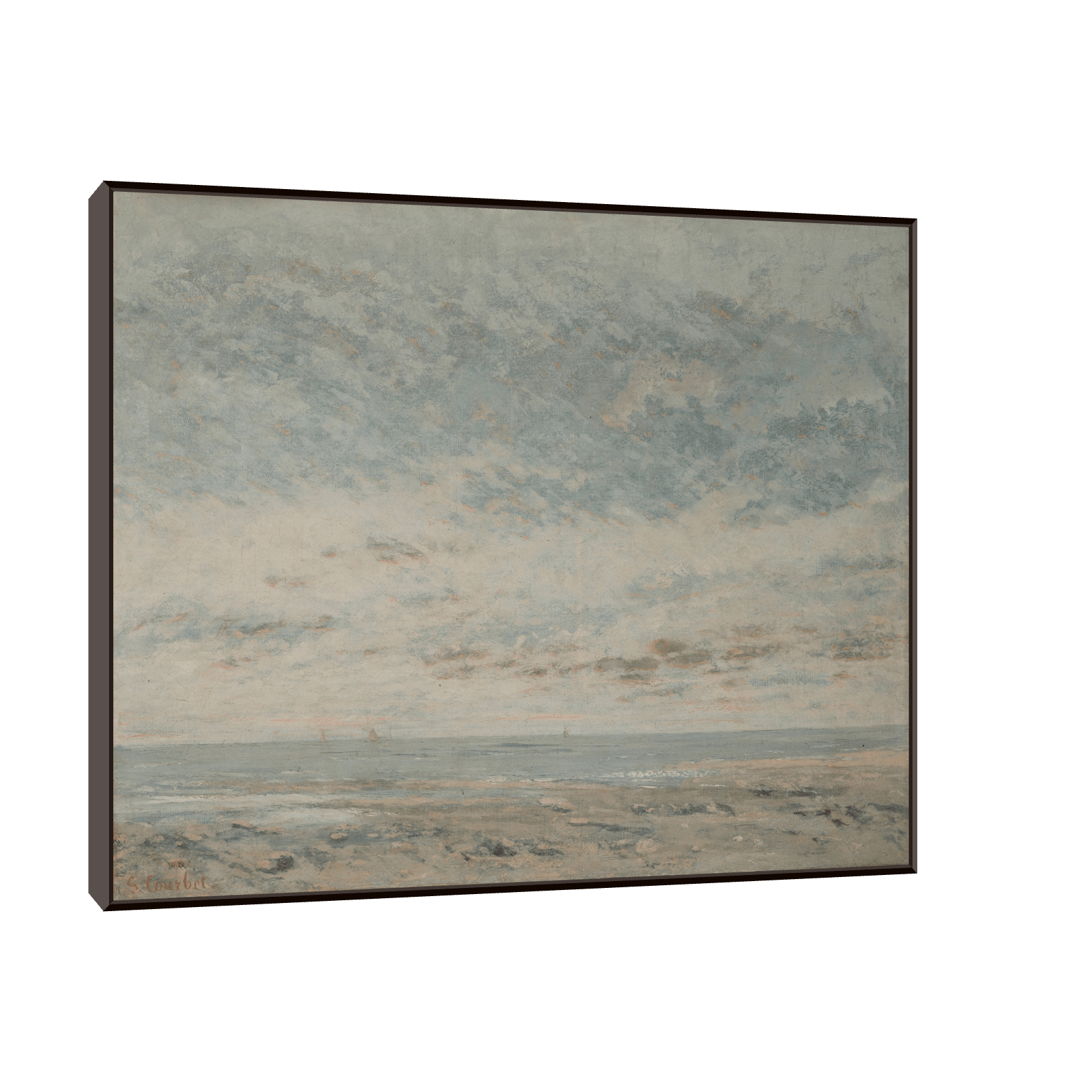 Low Tide at Trouville, Gustave Courbet - ArtDeco Canvas