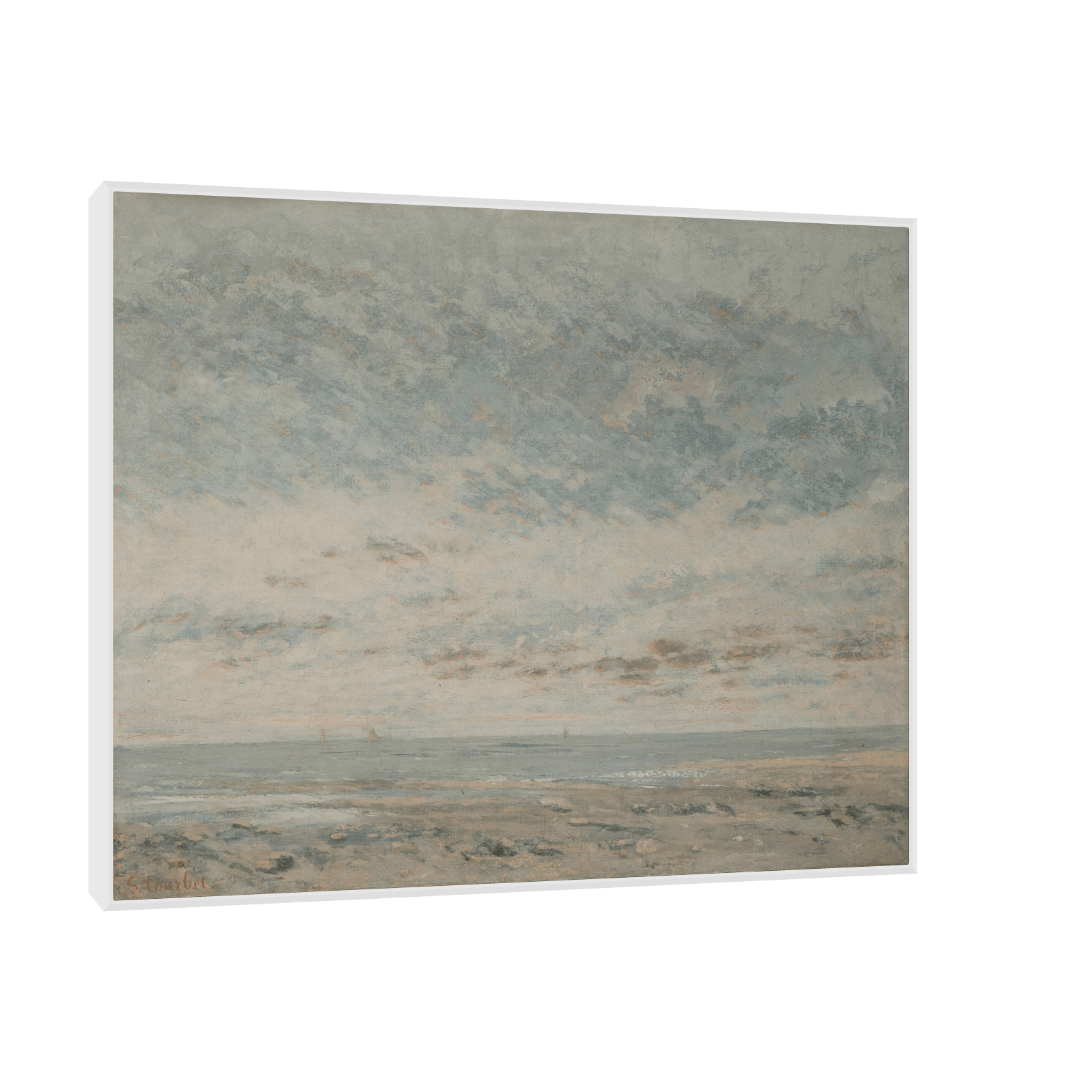 Low Tide at Trouville, Gustave Courbet - ArtDeco Canvas
