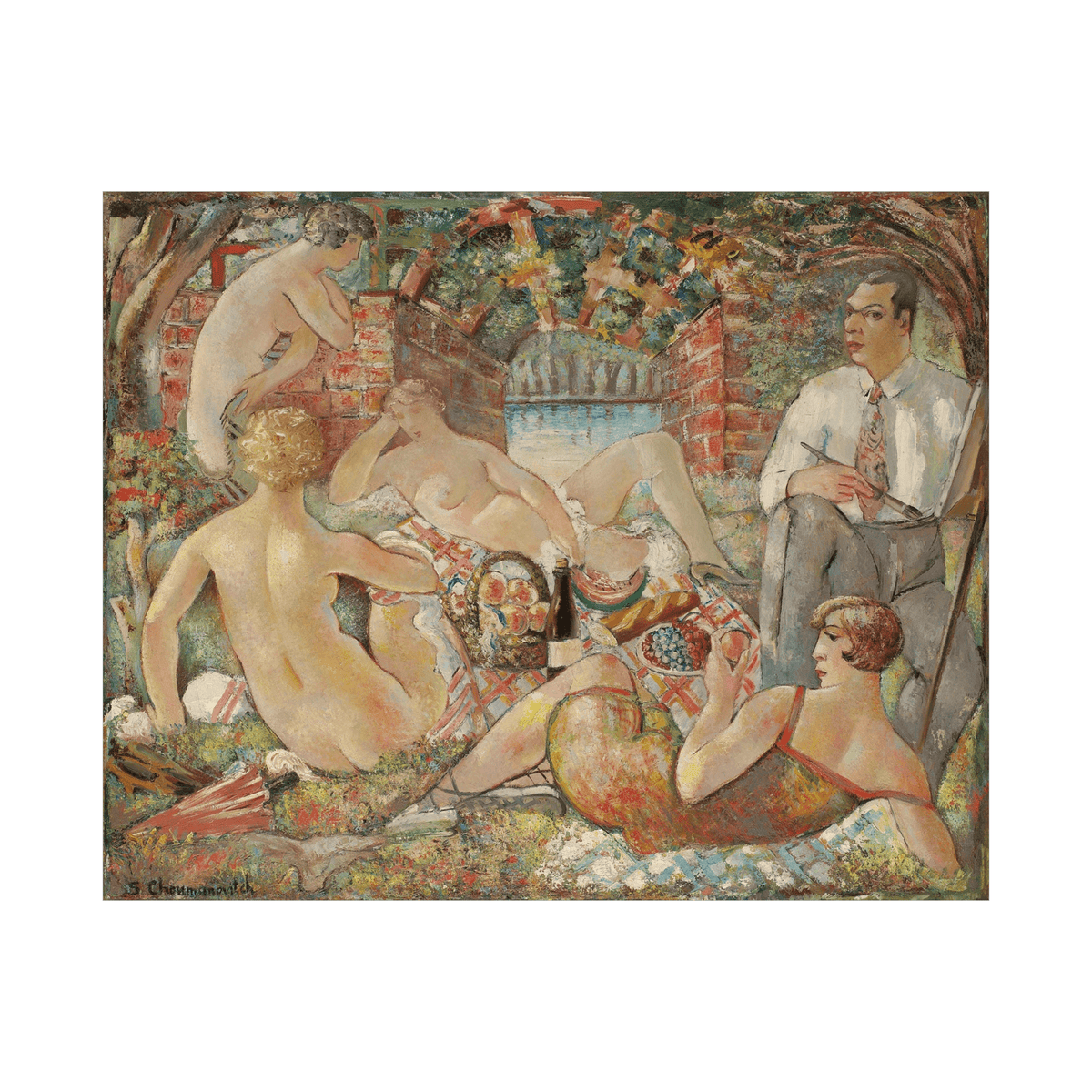 Luncheon on the Grass, Sava Šumanović - ArtDeco Canvas