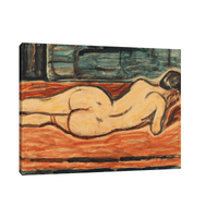 Lying naked woman,Christian Rohlfs - ArtDeco Canvas