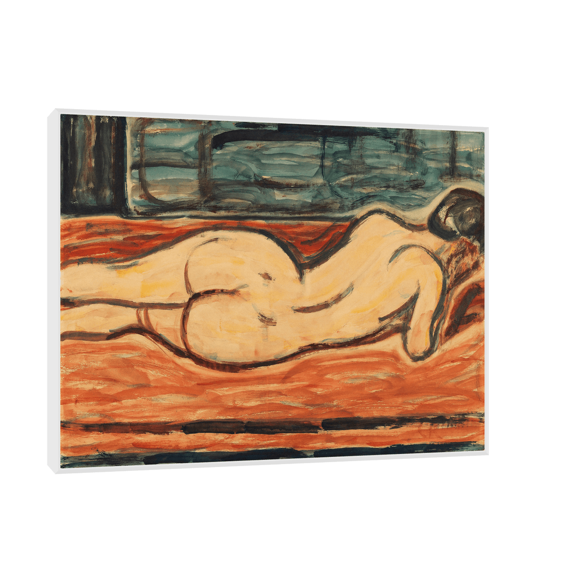 Lying naked woman,Christian Rohlfs - ArtDeco Canvas