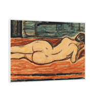 Lying naked woman,Christian Rohlfs - ArtDeco Canvas