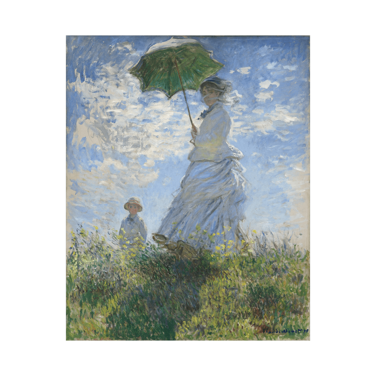 Madame Monet and Her Son, Claude Monet - ArtDeco Canvas