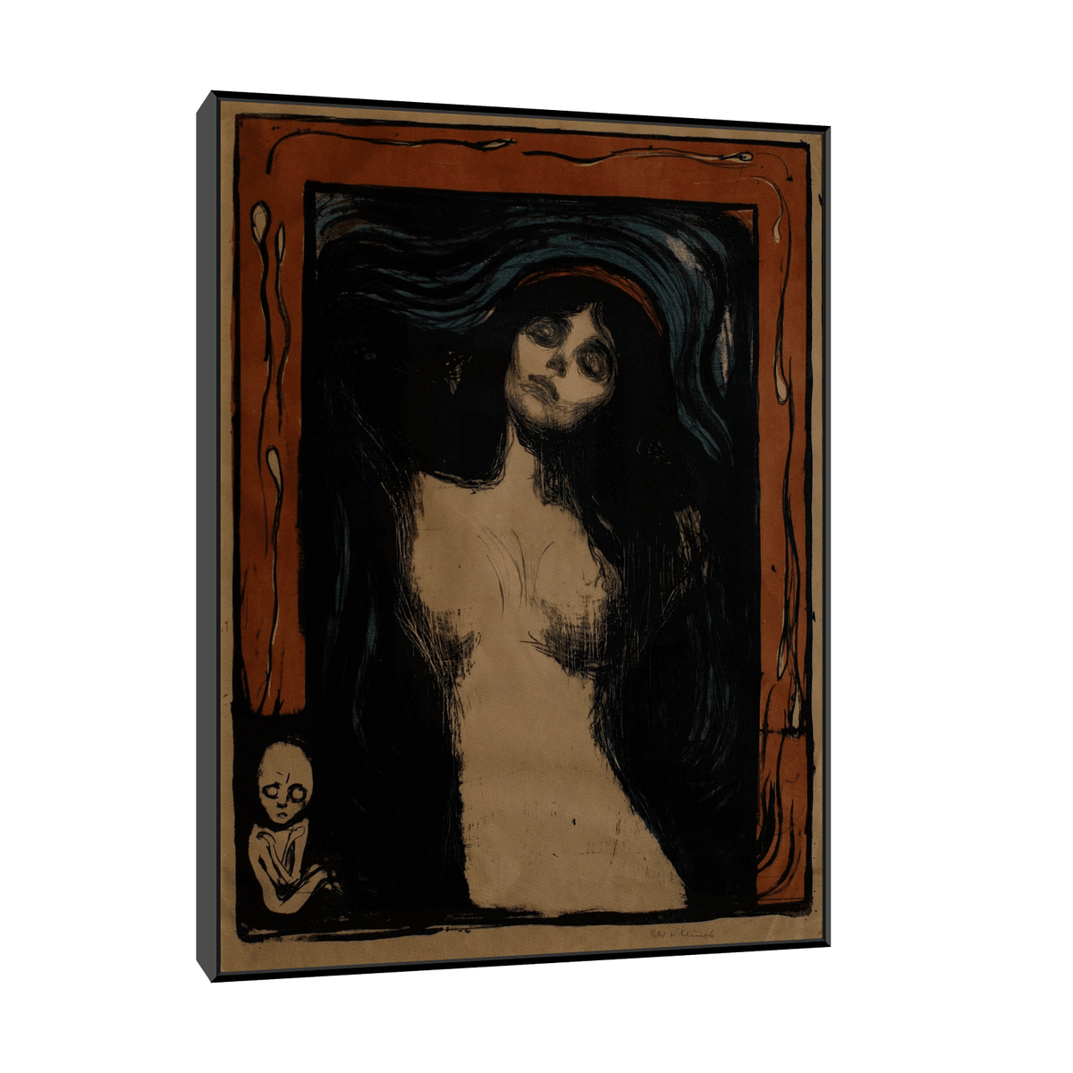 Madonna, Edvard Munch - ArtDeco Canvas