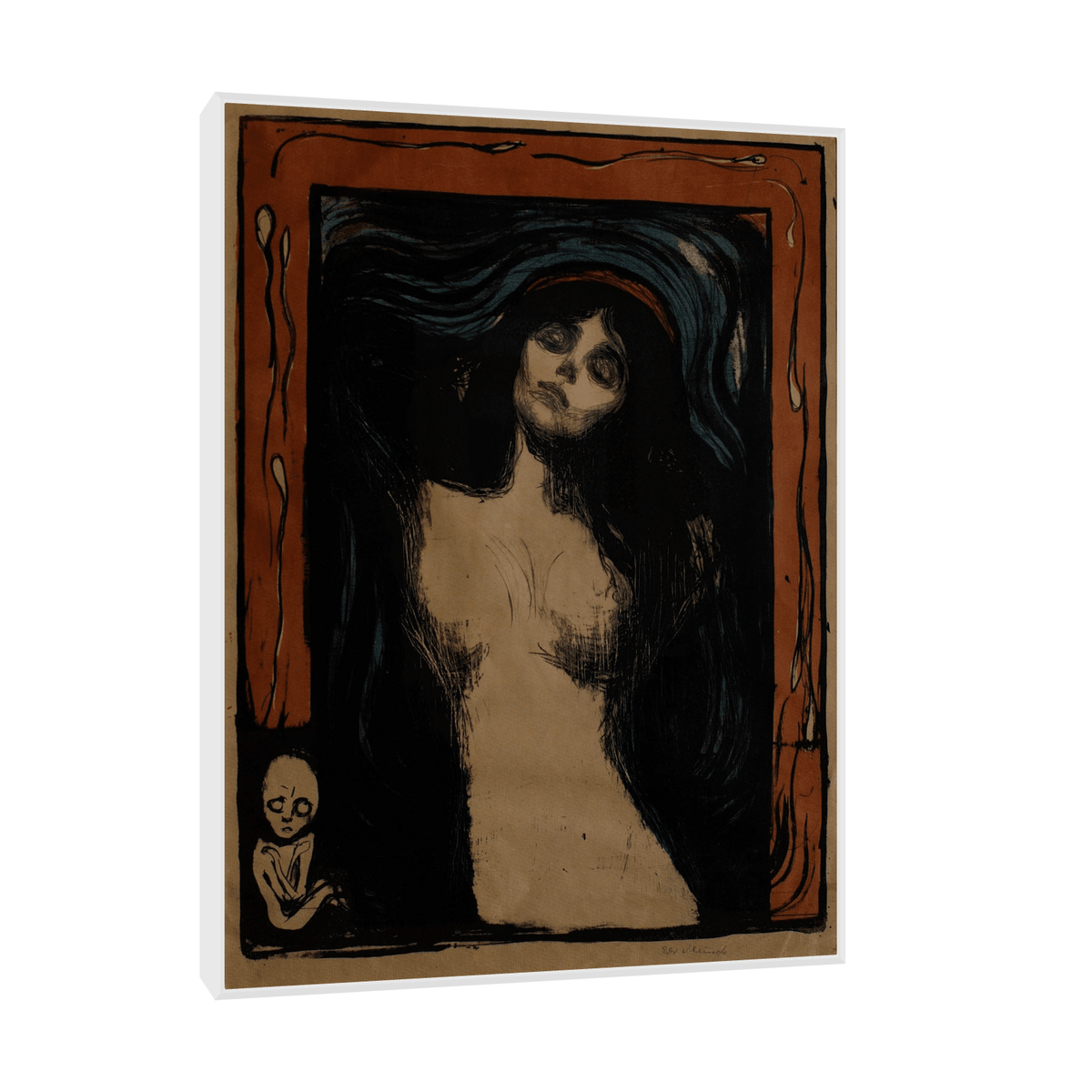 Madonna, Edvard Munch - ArtDeco Canvas