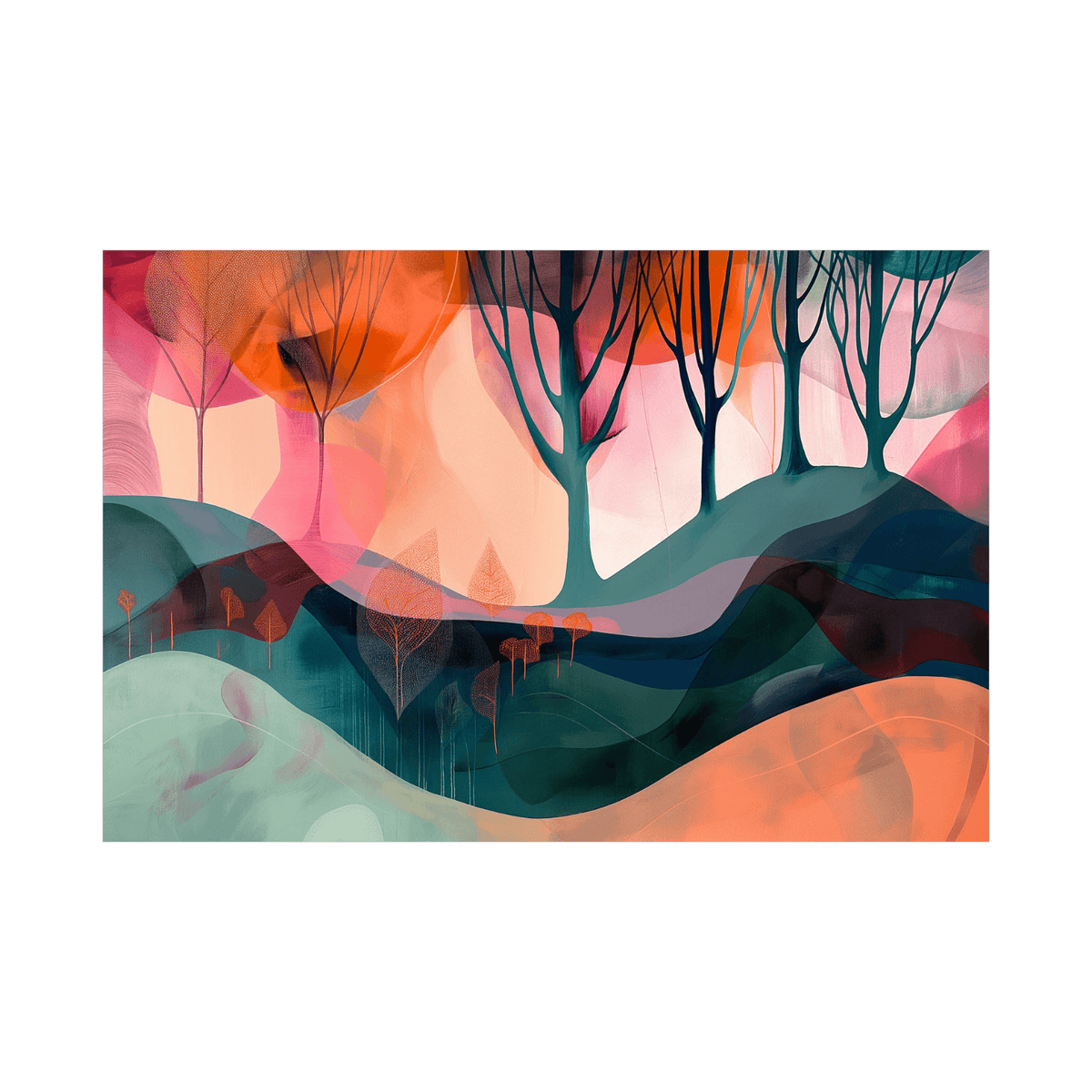 Magic forest - ArtDeco Canvas