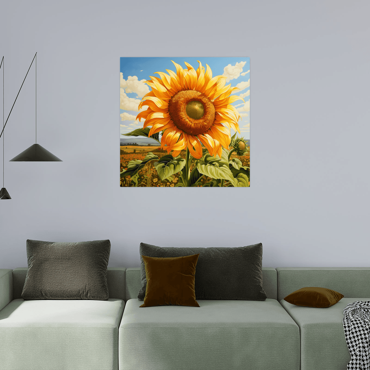 Majestic sunflower - ArtDeco Canvas