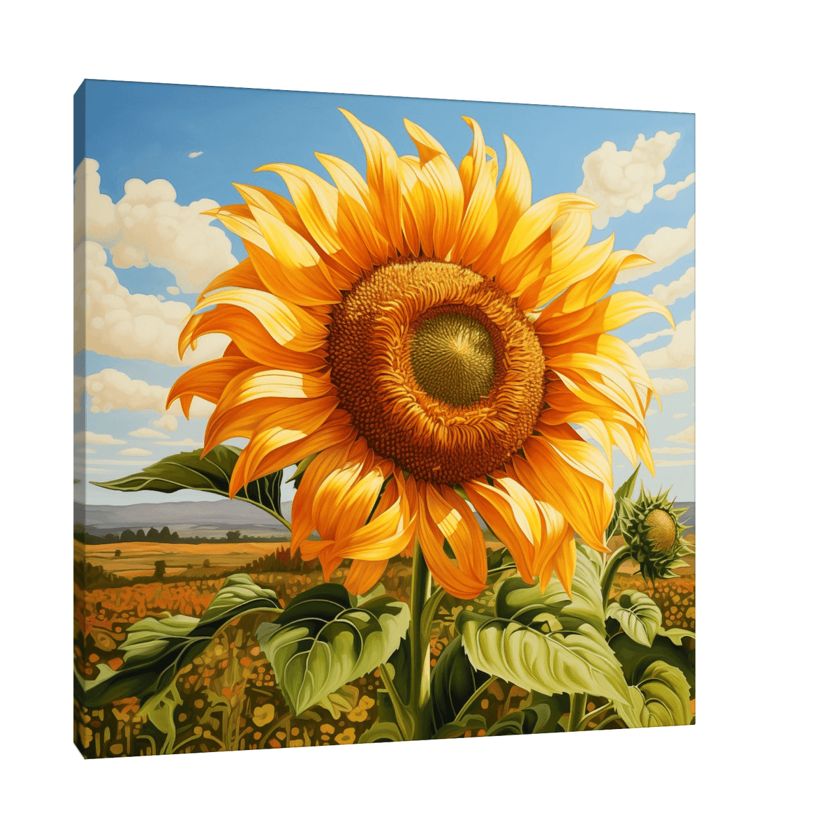 Majestic sunflower - ArtDeco Canvas