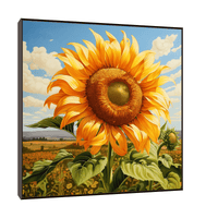 Majestic sunflower - ArtDeco Canvas