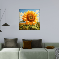 Majestic sunflower - ArtDeco Canvas