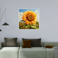 Majestic sunflower - ArtDeco Canvas