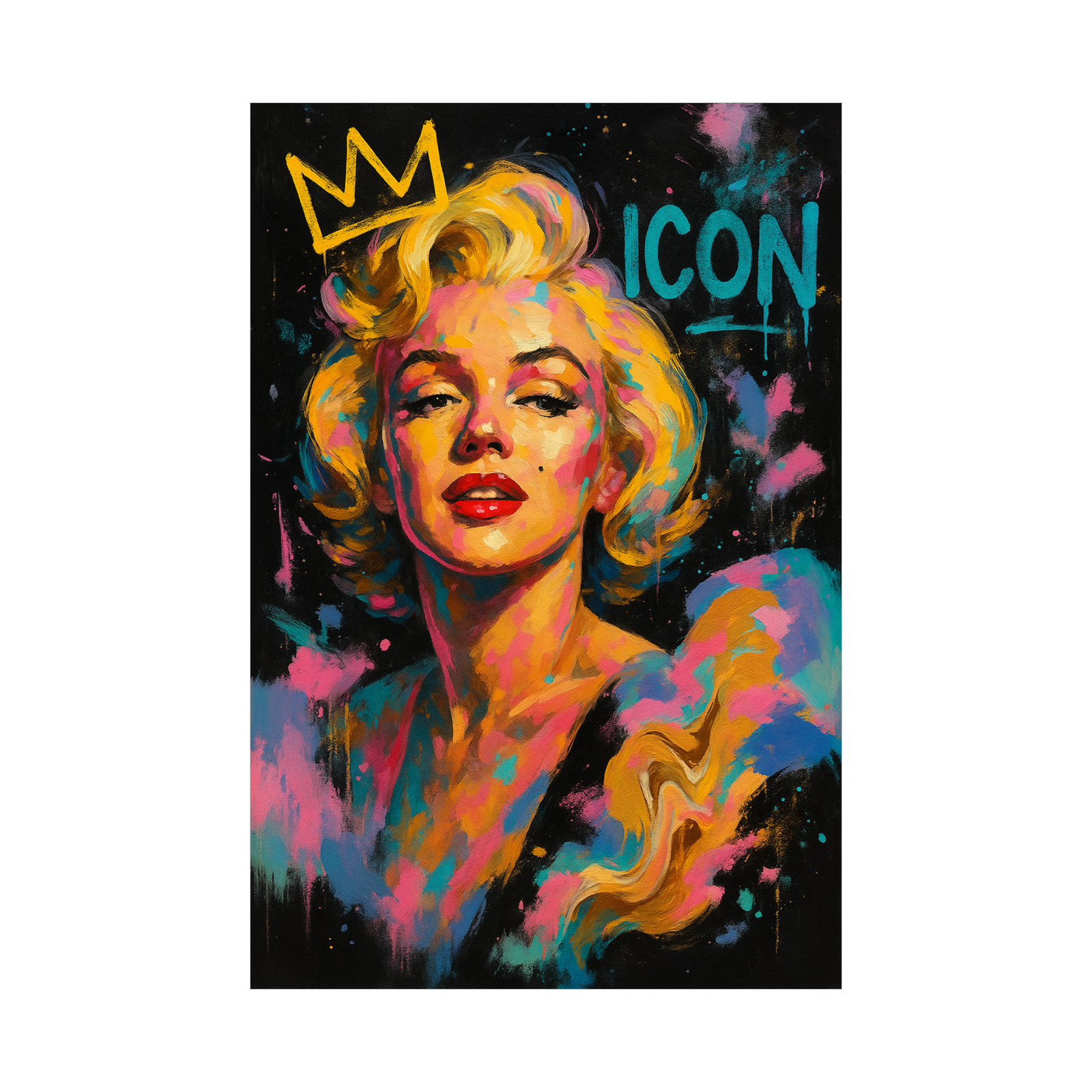 Marilyn Monroe Wall Art – Pop Art Icon Portrait