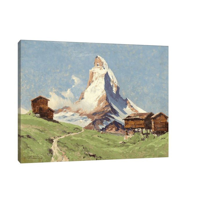 Matterhorn und Riffelsee, Hans Maurus - ArtDeco Canvas