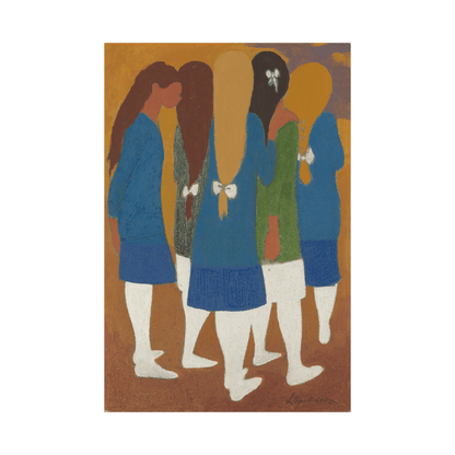 Meisjes met witte kousjes, Léon Spilliaert - ArtDeco Canvas