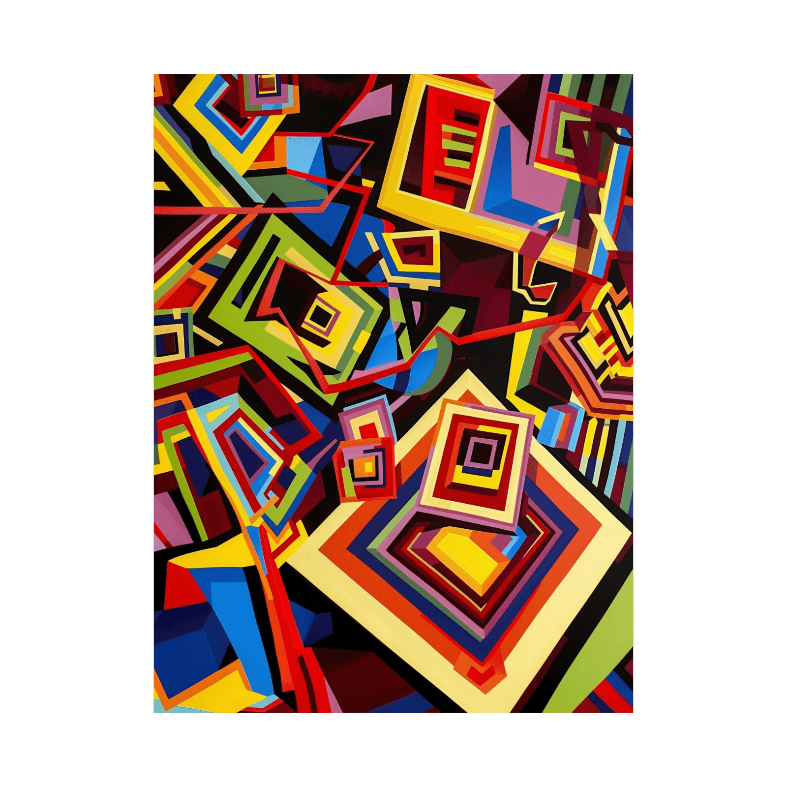 Messy interior - ArtDeco Canvas