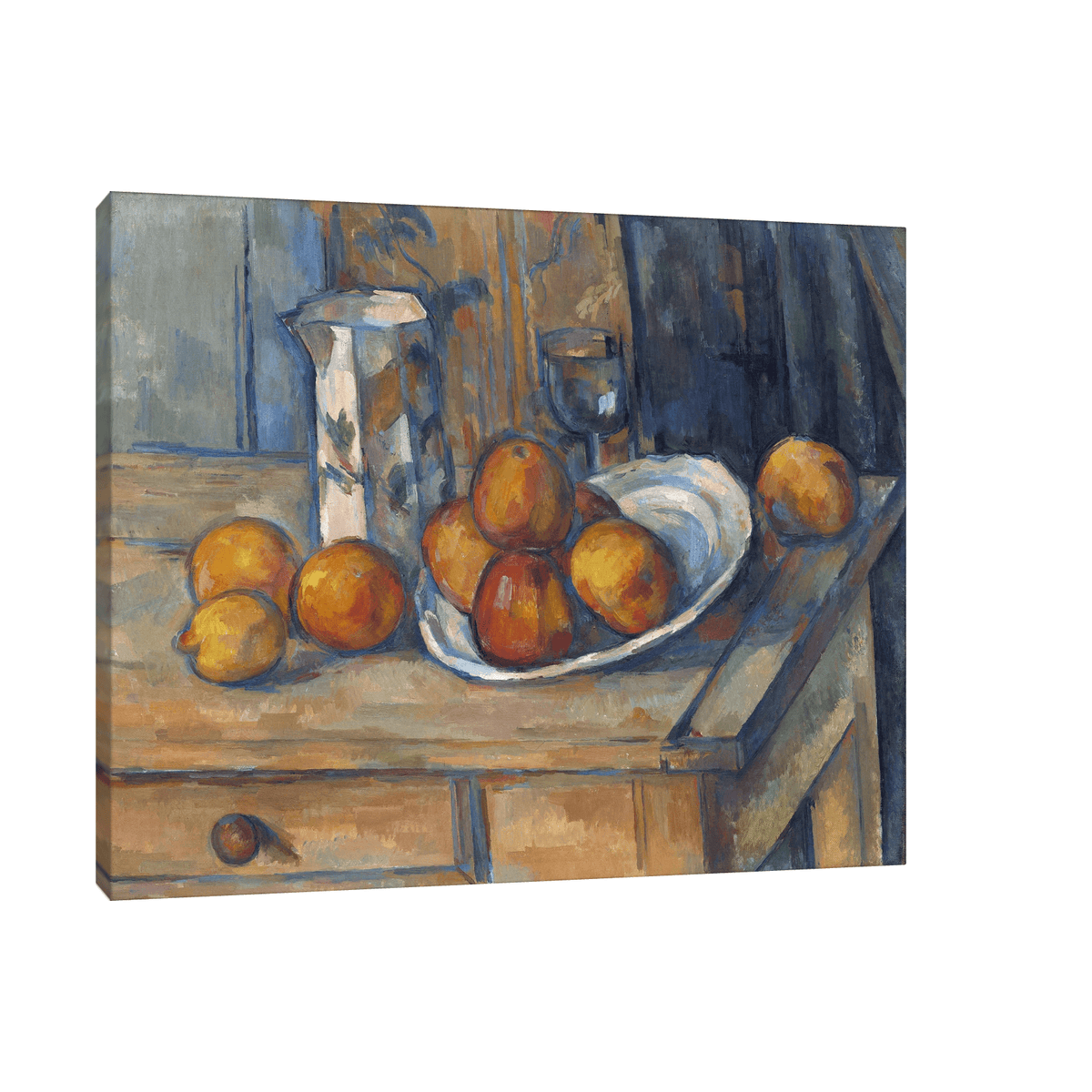 Milk Jug and Fruit, Paul Cézanne - ArtDeco Canvas