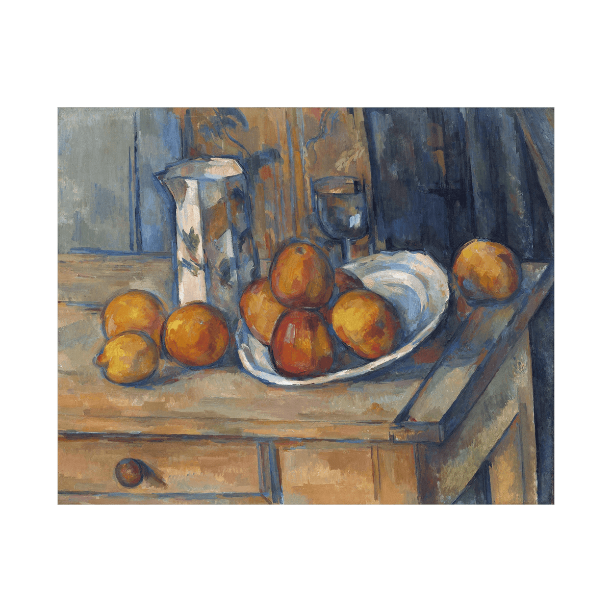 Milk Jug and Fruit, Paul Cézanne - ArtDeco Canvas