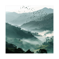 Misty mountain - ArtDeco Canvas