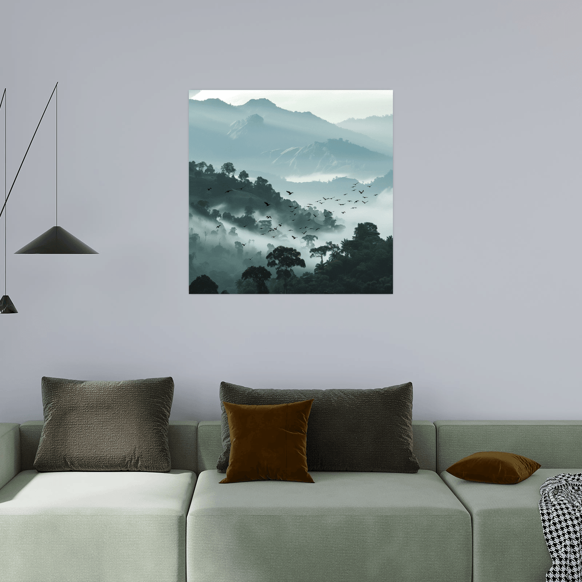 Misty mountain ll - ArtDeco Canvas