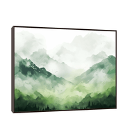 Misty mountain morning - ArtDeco Canvas