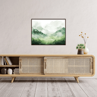 Misty mountain morning - ArtDeco Canvas