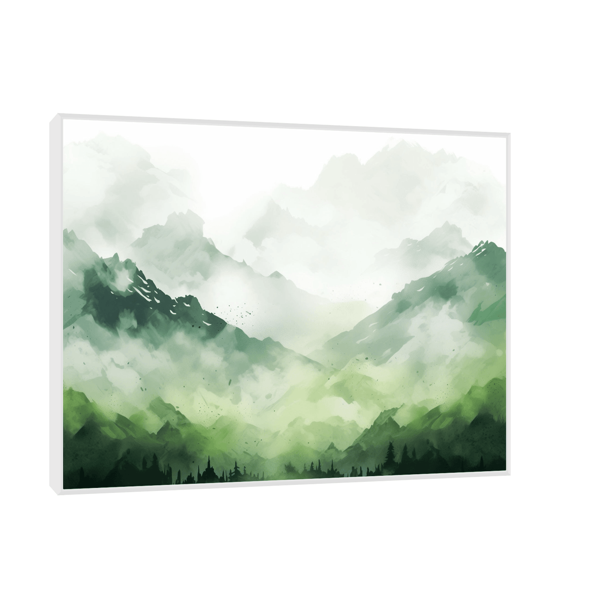 Misty mountain morning - ArtDeco Canvas