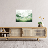 Misty mountain morning - ArtDeco Canvas