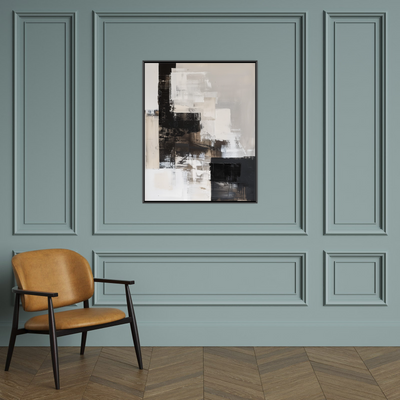 Monochrome Rhythm – Neutral Abstract Wall Art