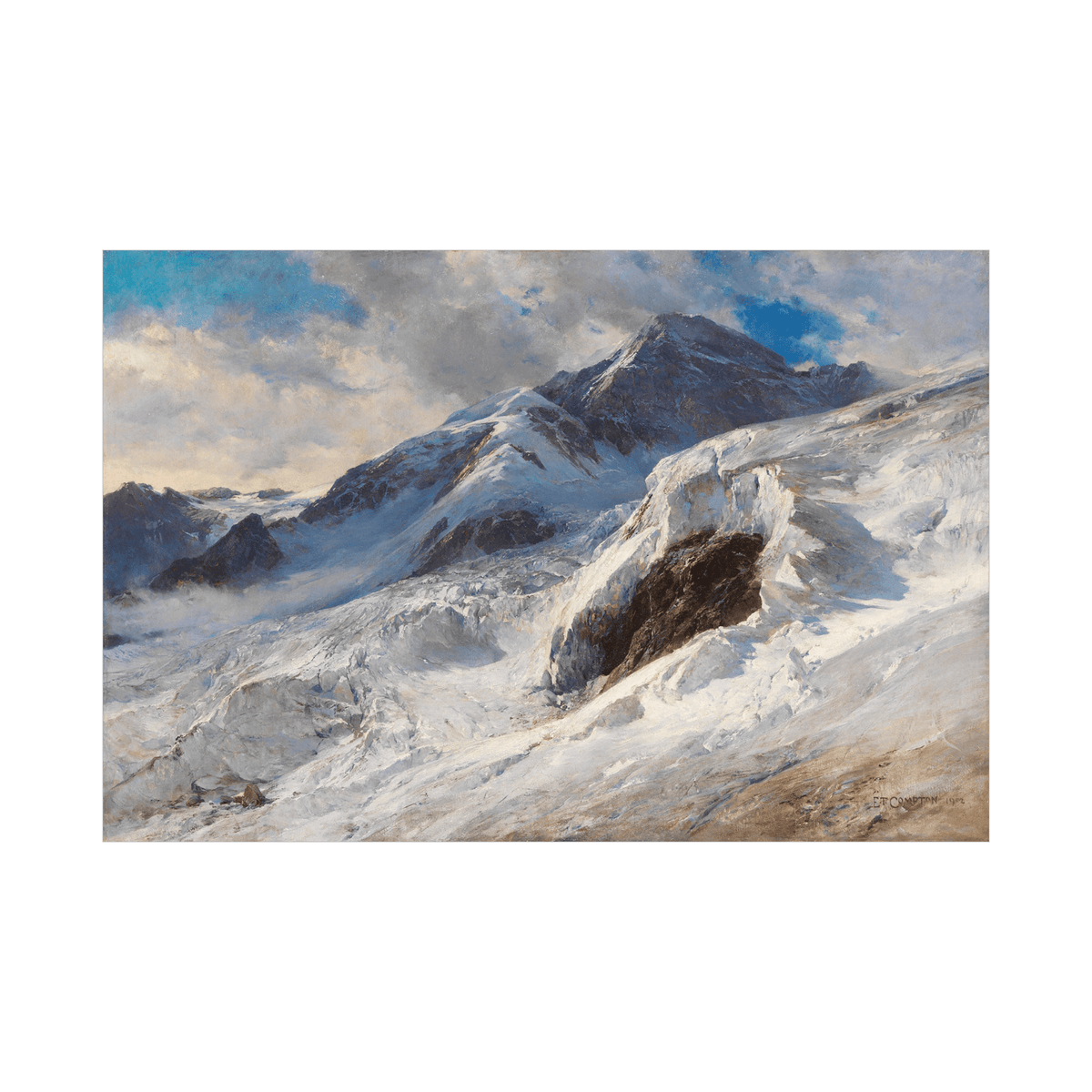 Monte-Rosa, Edward Theodore Compton - ArtDeco Canvas