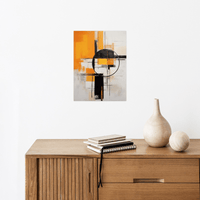 Moon depicted on the wall - ArtDeco Canvas