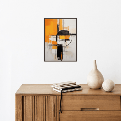 Moon depicted on the wall - ArtDeco Canvas