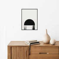 Moon dissolving - ArtDeco Canvas