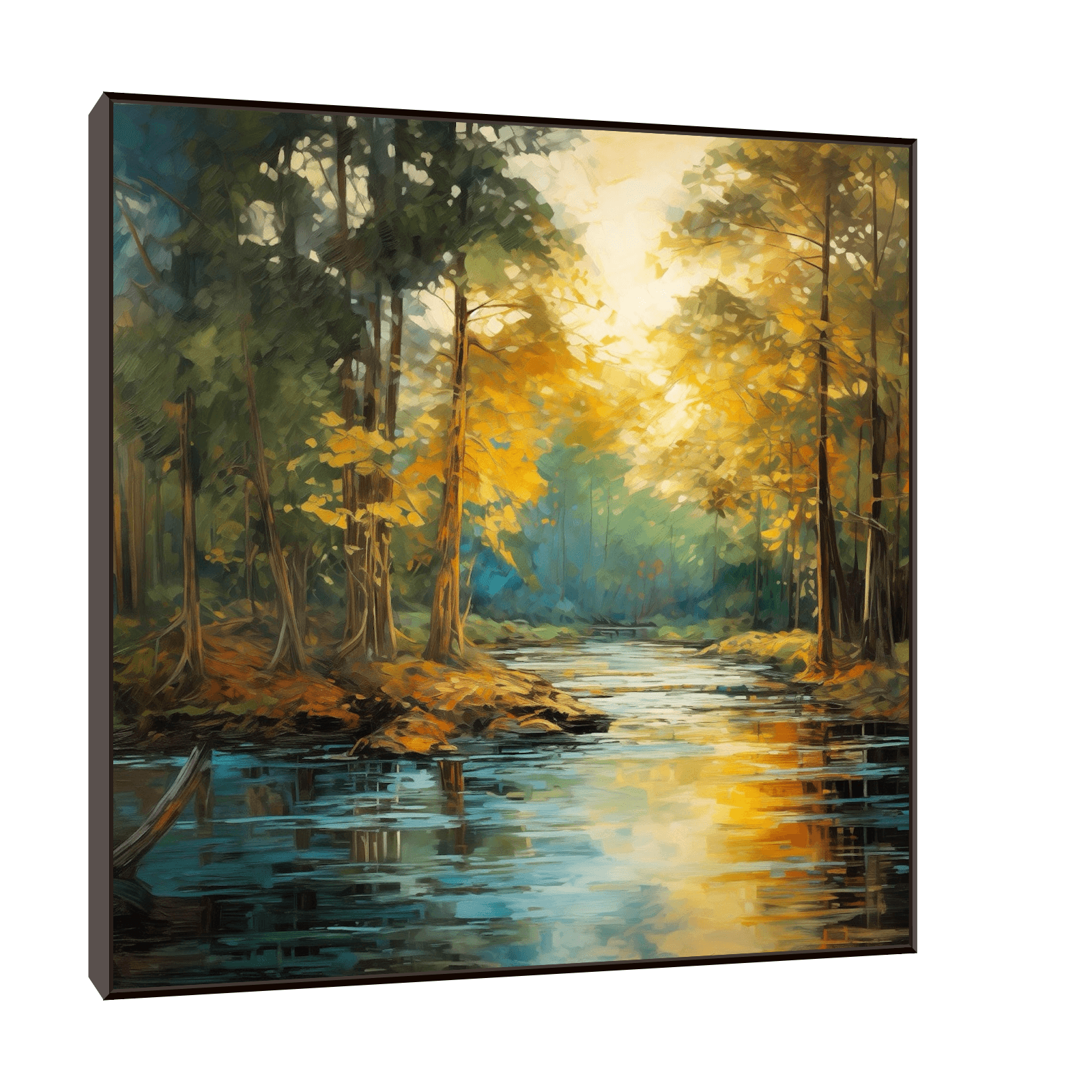 Morning mood in the forest - ArtDeco Canvas