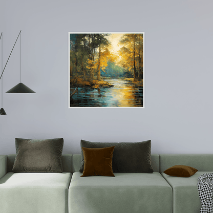 Morning mood in the forest - ArtDeco Canvas