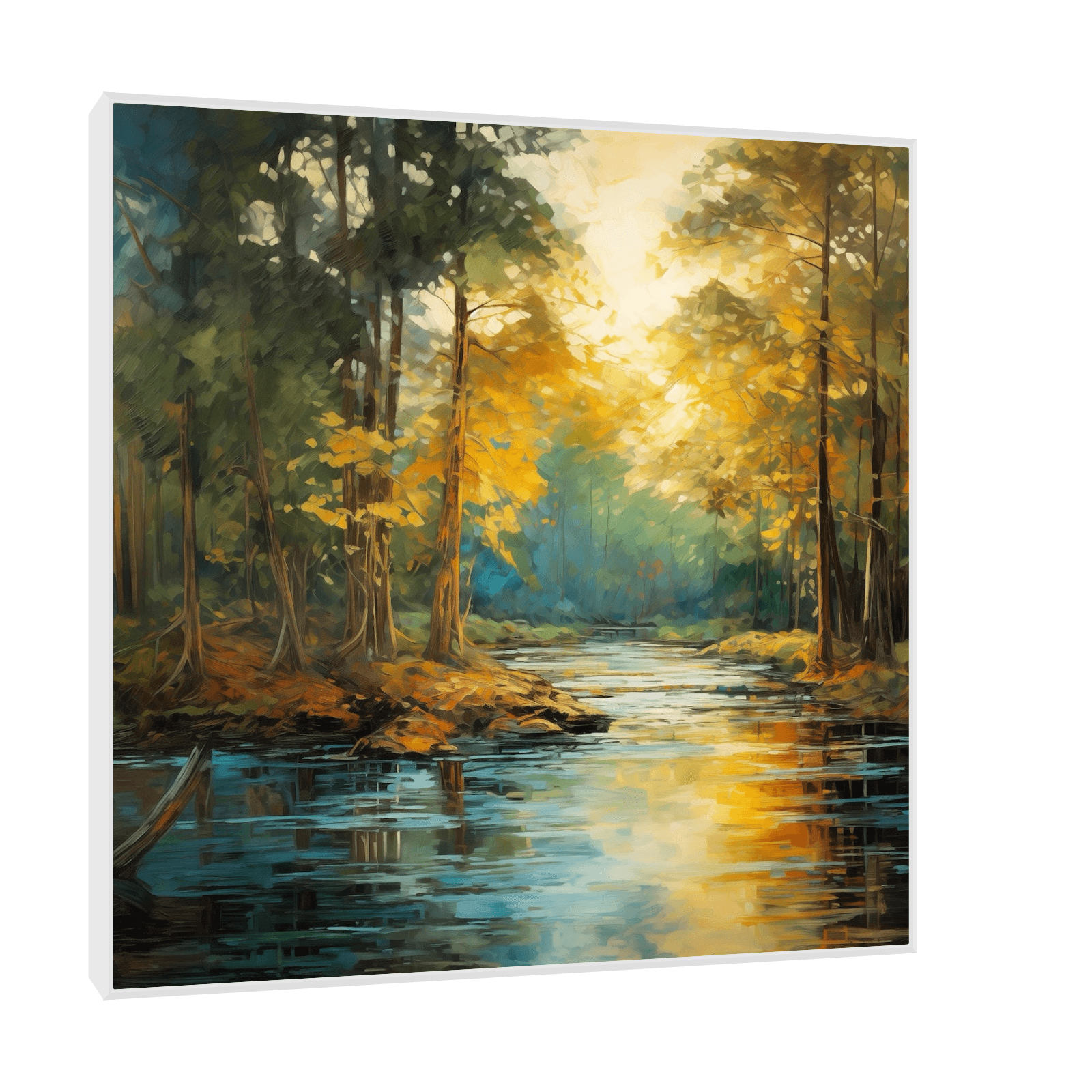 Morning mood in the forest - ArtDeco Canvas