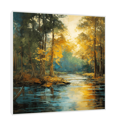 Morning mood in the forest - ArtDeco Canvas