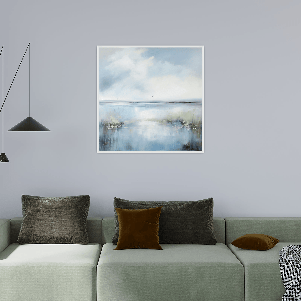 Morning on the lake - ArtDeco Canvas