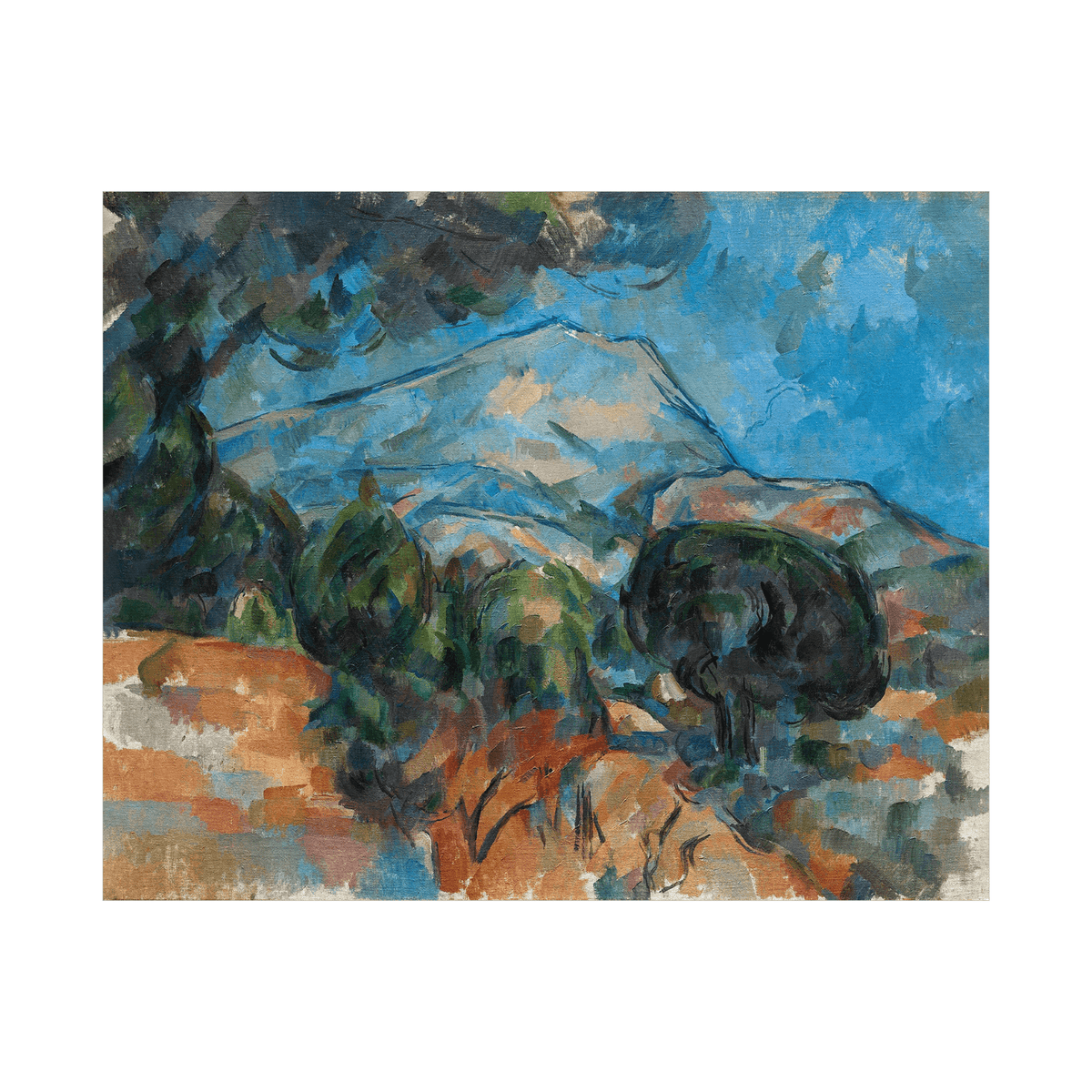 Mount Sainte-Victoire, Paul Cézanne - ArtDeco Canvas