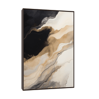 Mountain slope at night - ArtDeco Canvas