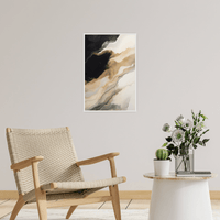 Mountain slope at night - ArtDeco Canvas