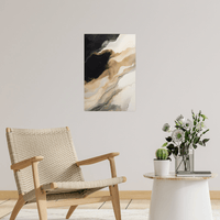 Mountain slope at night - ArtDeco Canvas