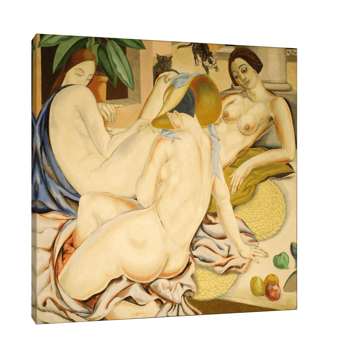 Mujeres indolentes, Alfredo Guttero - ArtDeco Canvas