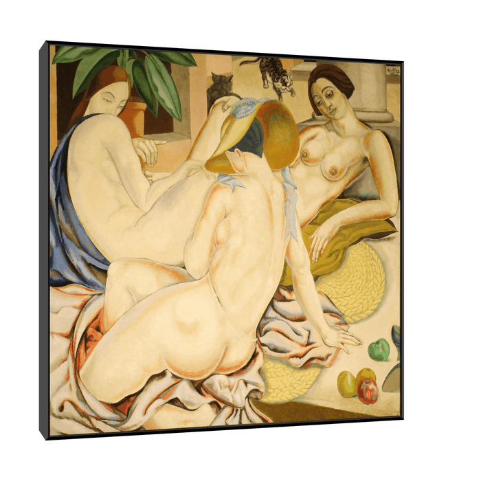 Mujeres indolentes, Alfredo Guttero - ArtDeco Canvas