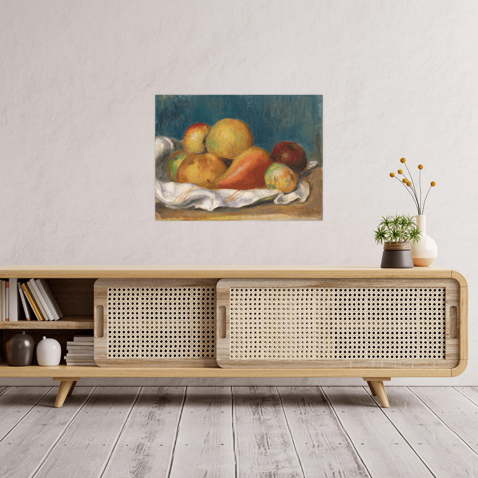 Nature morte aux pommes et à poire, Pierre-Auguste Renoir - ArtDeco Canvas