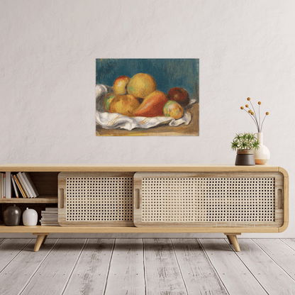 Nature morte aux pommes et à poire, Pierre-Auguste Renoir - ArtDeco Canvas