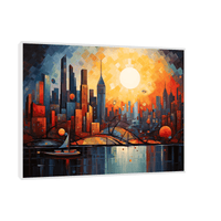 New York in the moonlight - ArtDeco Canvas