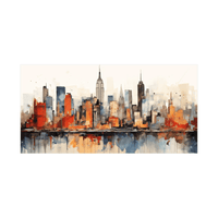 New York panorama l - ArtDeco Canvas