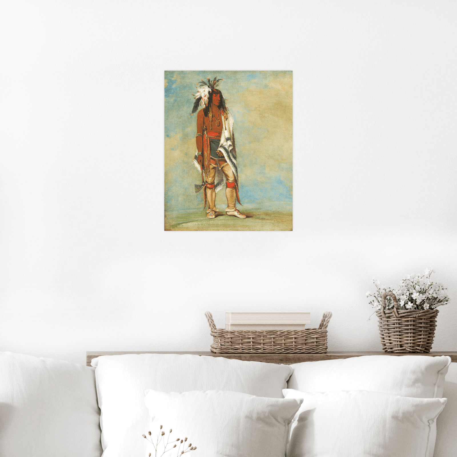 Nót-To-Way, a Chief, George Catlin - ArtDeco Canvas